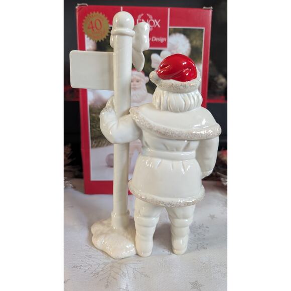 Lenox North Pole Santa 8.25” Holiday With Box - Picture 8 of 15